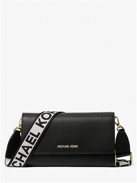 michael kors lg ew crossbody leather studded|Jet Set Large Leather Chain Crossbody Bag .